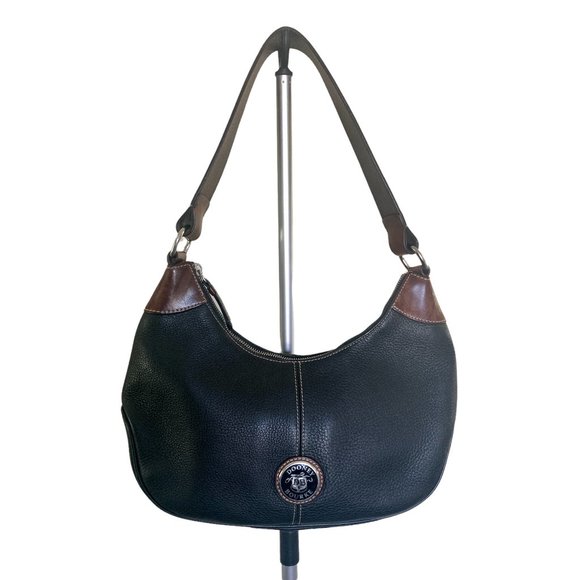 Dooney & Bourke Handbags - Dooney and Bourke Black Pebble Grain Hobo Bag